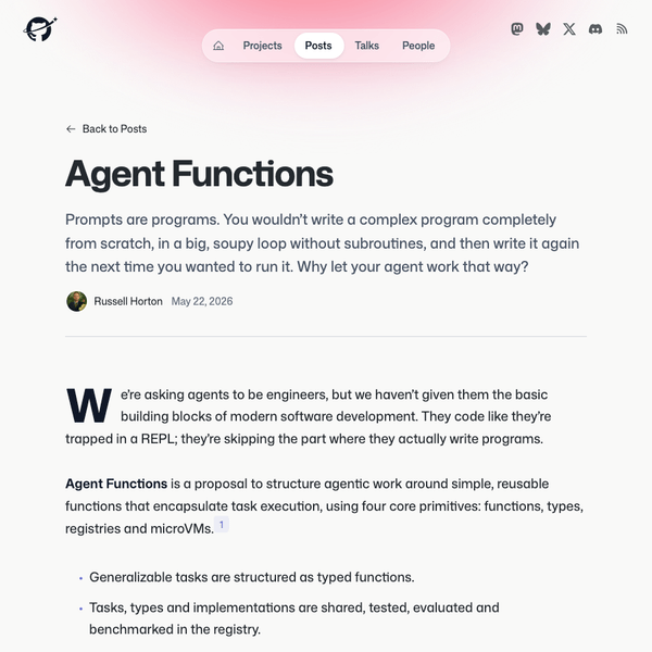 Agent Functions post preview
