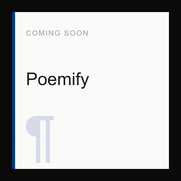 Poemify project preview