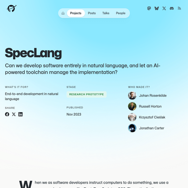 SpecLang project preview